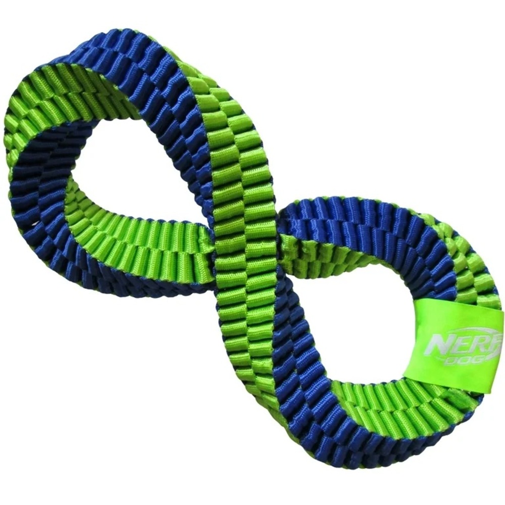 Nerf Infinity Tuff Durable Braided Nylon 12” Tug Dog Toy NWT